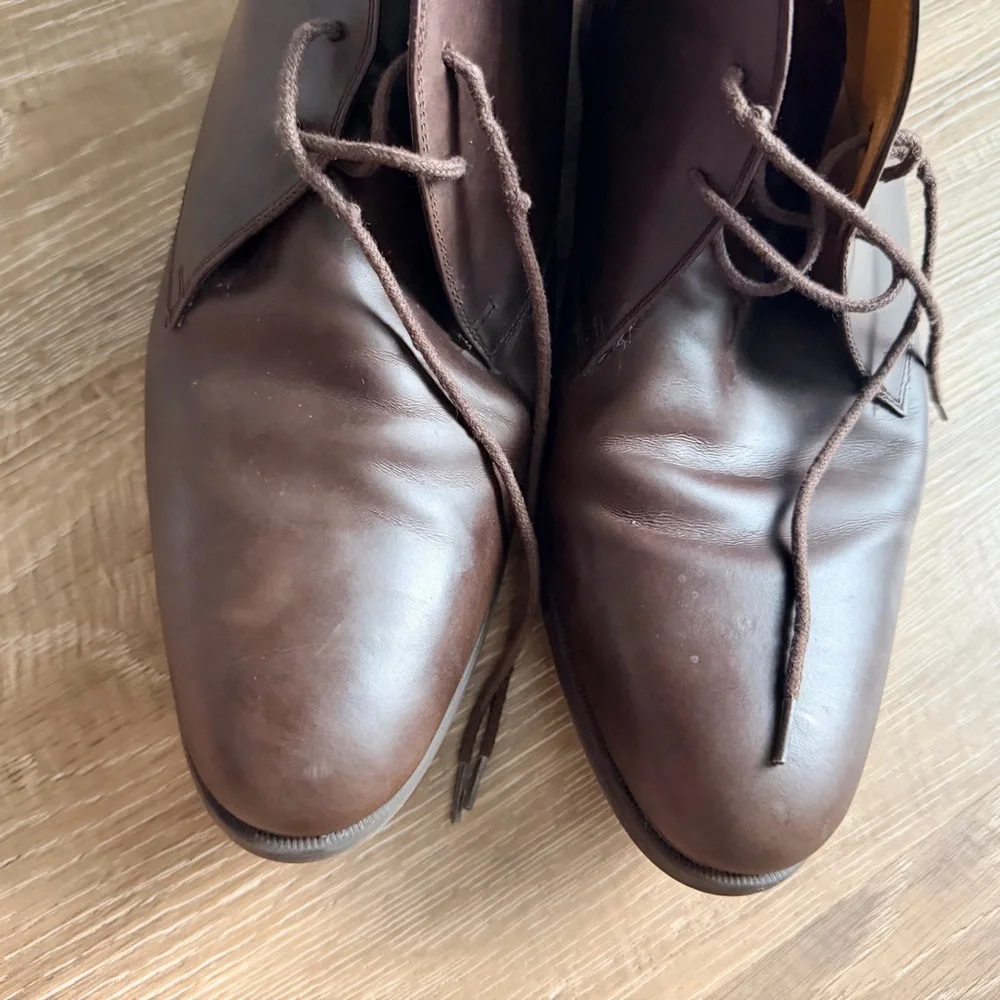 Cole Haan Mens GrandOS Judson‎ Chukka Boots Size 13 M Dark Brown Leather Lace Up